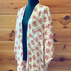 Full Length Floral Kimono